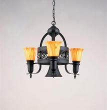 Hi-Lite MFG Co. H-3Y-D-BK01 MAR - 3-LITE ODYSEE CHANDELIER